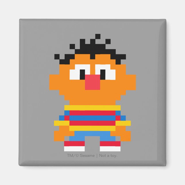 Imán Ernie Pixel Art (Frente)