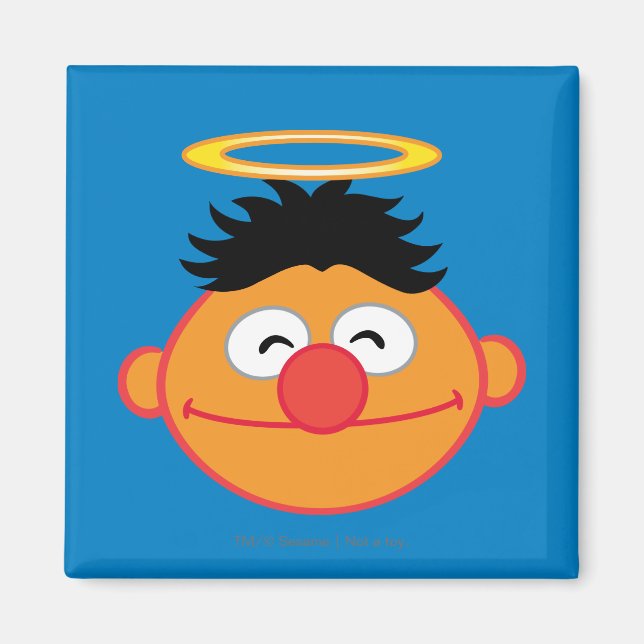 Imán Ernie Smiling Face con Halo (Frente)