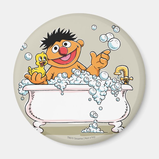 Imán Ernie vintage en Bathtub (Frente)