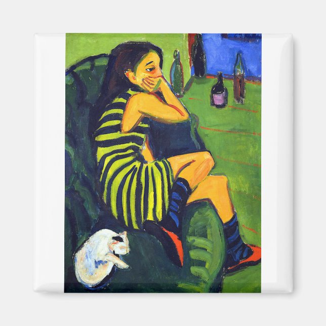 Imán Ernst Ludwig Kirchner Artiste Marcella (Frente)