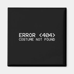 Imán Error 404 Costume No Encontrado Programa Fun Hallo