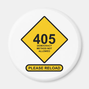 Imán Error 405: Método democrático no permitido
