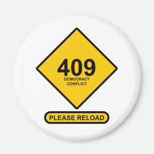 Imán Error 409: Conflicto democrático