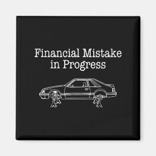 Imán Error Financiero en Progreso Amante de Autos