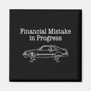 Imán Error Financiero en Progreso Mecánico de Coche Div