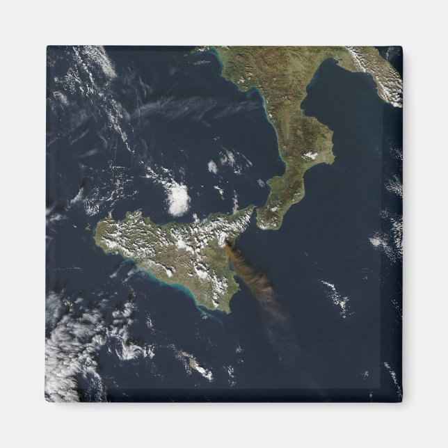 Imán Erupción del monte Etna en Sicilia (Frente)
