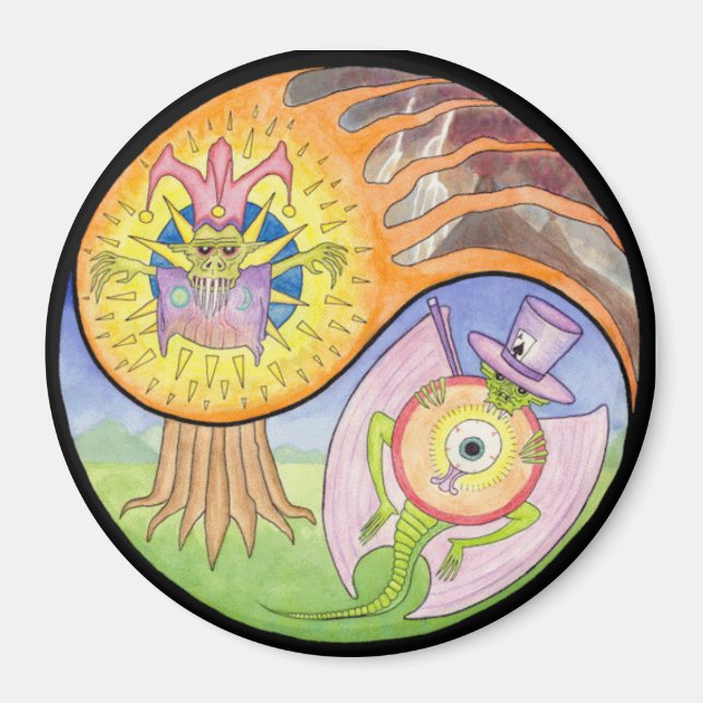 Imán "Erupción" Mandala Magnet (Frente)
