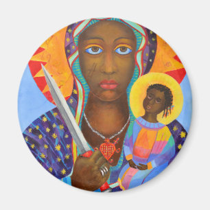 Imán Erzulie Dantor Virgen Morena Vudú Nueva Orleans