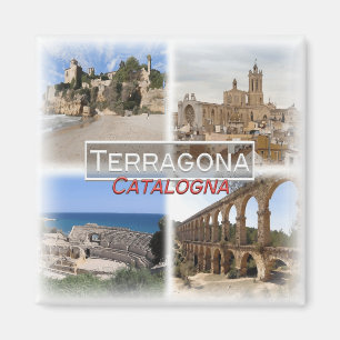 Imán ES0129 Europa, España, Cataluña, Terragona, Fridge