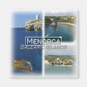 Imán ES0137 Europa, España, Islas Baleares, Menorca,
