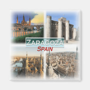 Imán ES0145 Europa, España, Zaragoza, Fridge