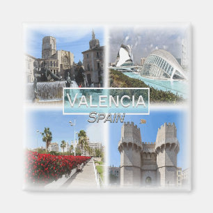 Imán ES0151 Europa, España, Valencia, Fridge