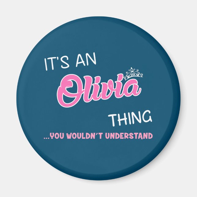 Imán Es algo Olivia que no entenderías (Frente)