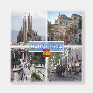 Imán ES Barcelona - Sagrada Familia - Casa Batllo