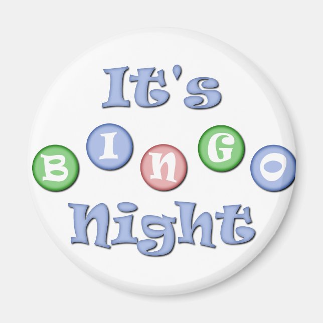 Imán Es Bingo Night (Frente)