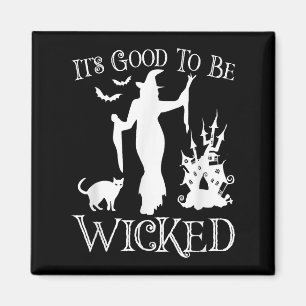 Imán Es Bueno Ser Malvado Gracioso Halloween Y Witch Gr