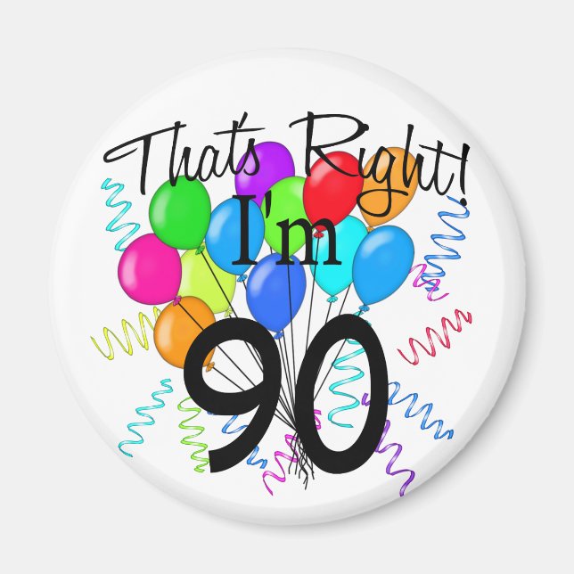 Imán Es cierto que tengo 90 años (Frente)