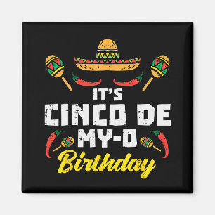 Imán Es Cumpleaños Cinco De My-o Nacido En Fiesta Mexic