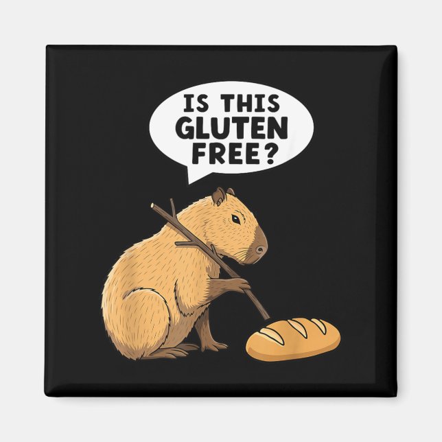 Imán ¿Es divertida esta enfermedad celíaca de capybara  (Frente)