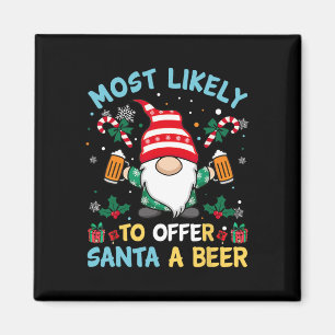Imán Es Divertido Ofrecer Navidades De Cerveza A Santa