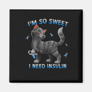 Imán Es Dulce Que Necesito Insulina Diabetes Gatos Diab