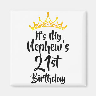 Imán Es el 21 cumpleaños de mi sobrino Corona Feliz 21