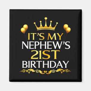 Imán Es el 21 cumpleaños de mi sobrino Feliz cumpleaños