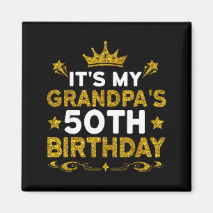 Imán Es el 50 cumpleaños de mi abuelo Feliz cumpleaños 