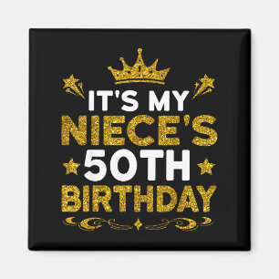 Imán Es el 50 cumpleaños de mi sobrina Feliz cumpleaños