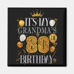 Imán Es el 80 cumpleaños de mi abuela Feliz cumpleaños