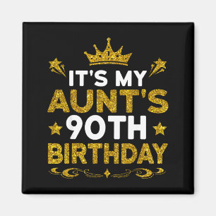 Imán Es el 90 cumpleaños de mi tía Feliz cumpleaños 90 