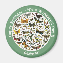 Imán Es el cumpleaños de la mariposa, artículos para el