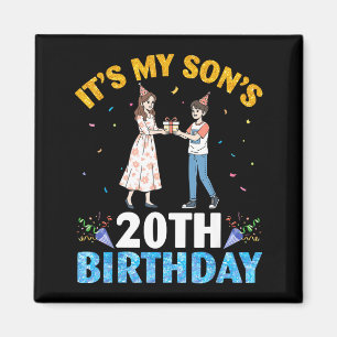 Imán Es el cumpleaños número 20 de mi hijo Feliz niño d