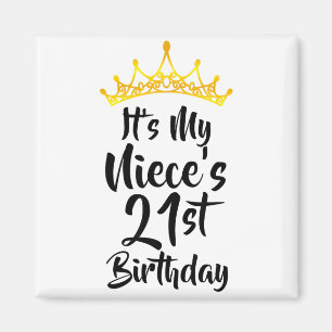 Imán Es el cumpleaños número 21 de mi sobrina Corona Fe