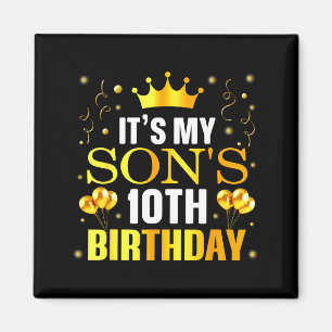 Imán Es el décimo cumpleaños de mi hijo Feliz cumpleaño