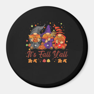Imán Es Fall Y’all Halloween Gnomes Pumpkin Autumn Fa