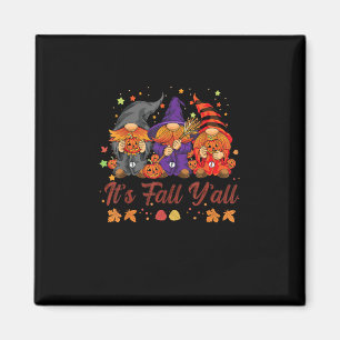Imán Es Fall Y’all Halloween Gnomes Pumpkin Autumn Fa