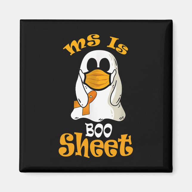 Imán ¿Es Fantasma De Hoja De Boo En Máscara Esclerosis  (Frente)