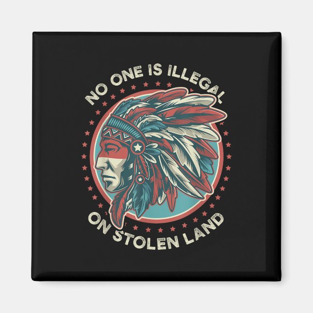 Imán Es Ilegal En Tierra Robada (Frente)