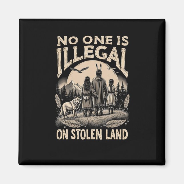 Imán Es ilegal en tierra robada 90 (Frente)