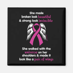 Imán Es invencible/ella... Cáncer de mama