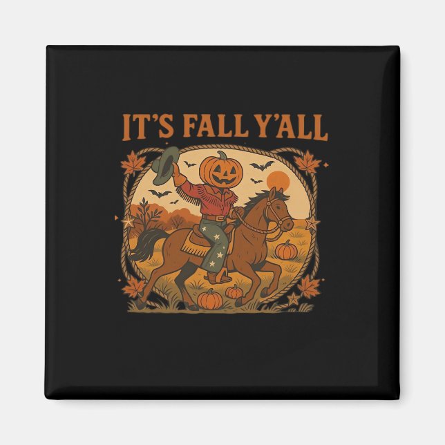 Imán Es la calabaza mínima de otoño limpia (Frente)