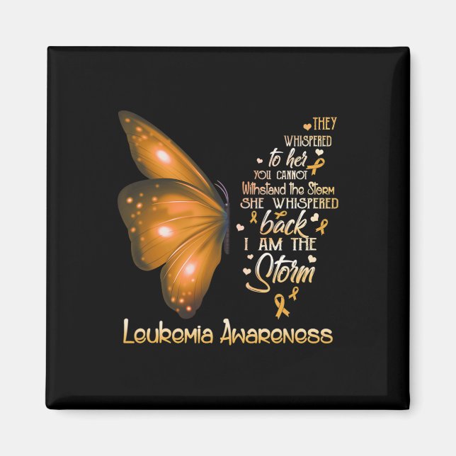 Imán ¿Es la mariposa la tormenta leucemia? (Frente)