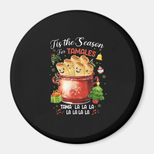 Imán Es la temporada de tamales Navidad comida mexicana