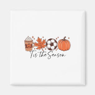 Imán Es La Temporada Fútbol De Otoño Café De Acción De