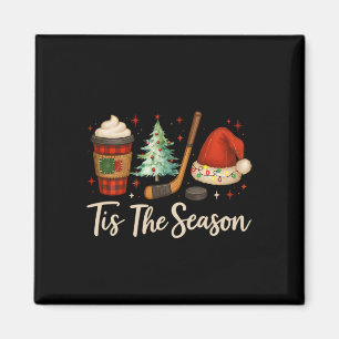 Imán Es La Temporada Hockey Café Árbol De Navidad Hocke