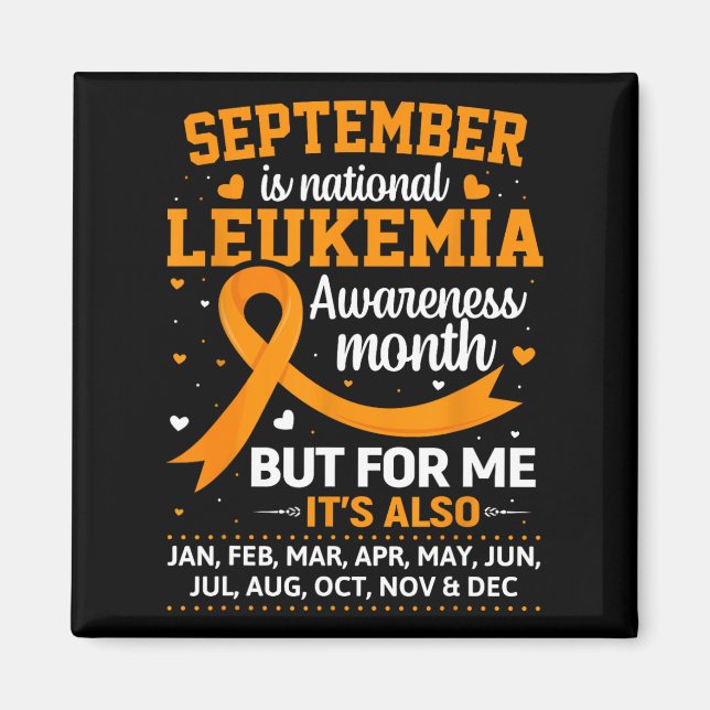 Imán Es Mes de Conciencia sobre Leucemia (Frente)