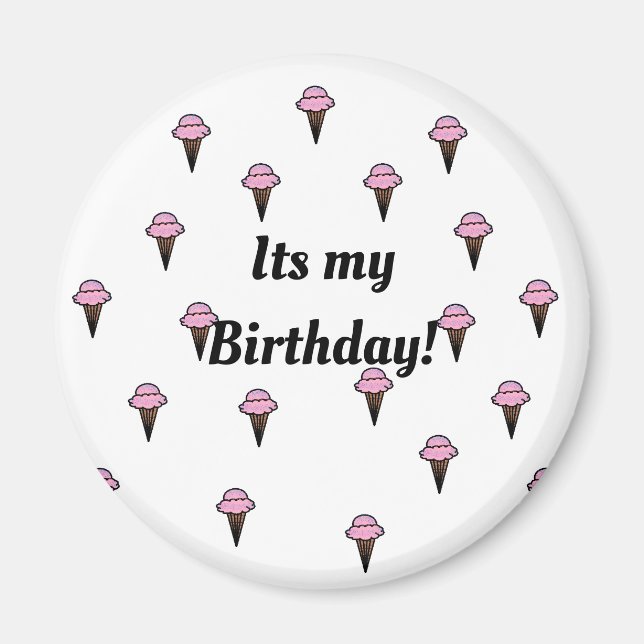 Imán ¡Es mi cumpleaños! (Frente)
