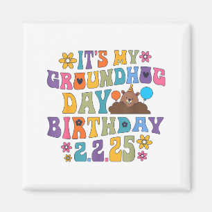 Imán Es Mi Cumpleaños Día De La Marmota Sombrero De Fie