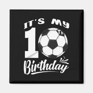 Imán Es mi cumpleaños número 10 Jugador de fútbol Fiest
